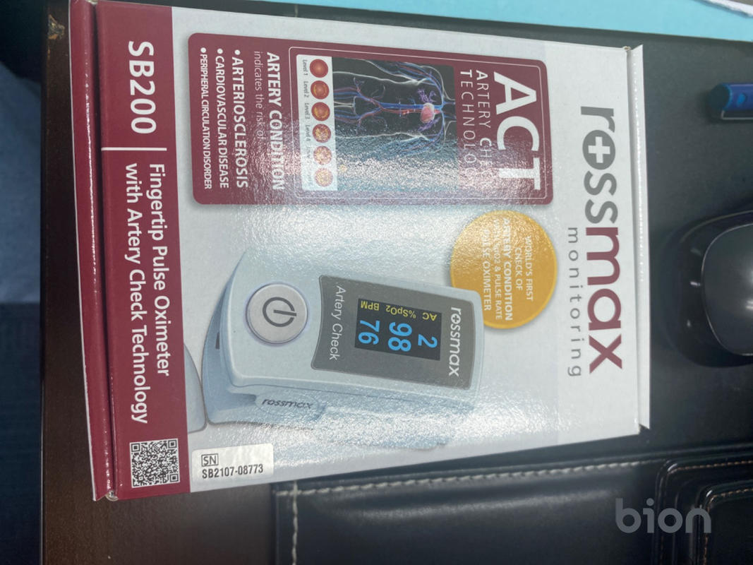 ROSSMAX 3-in-1 Finger Pulse Oximeter SB200 – Bion SG