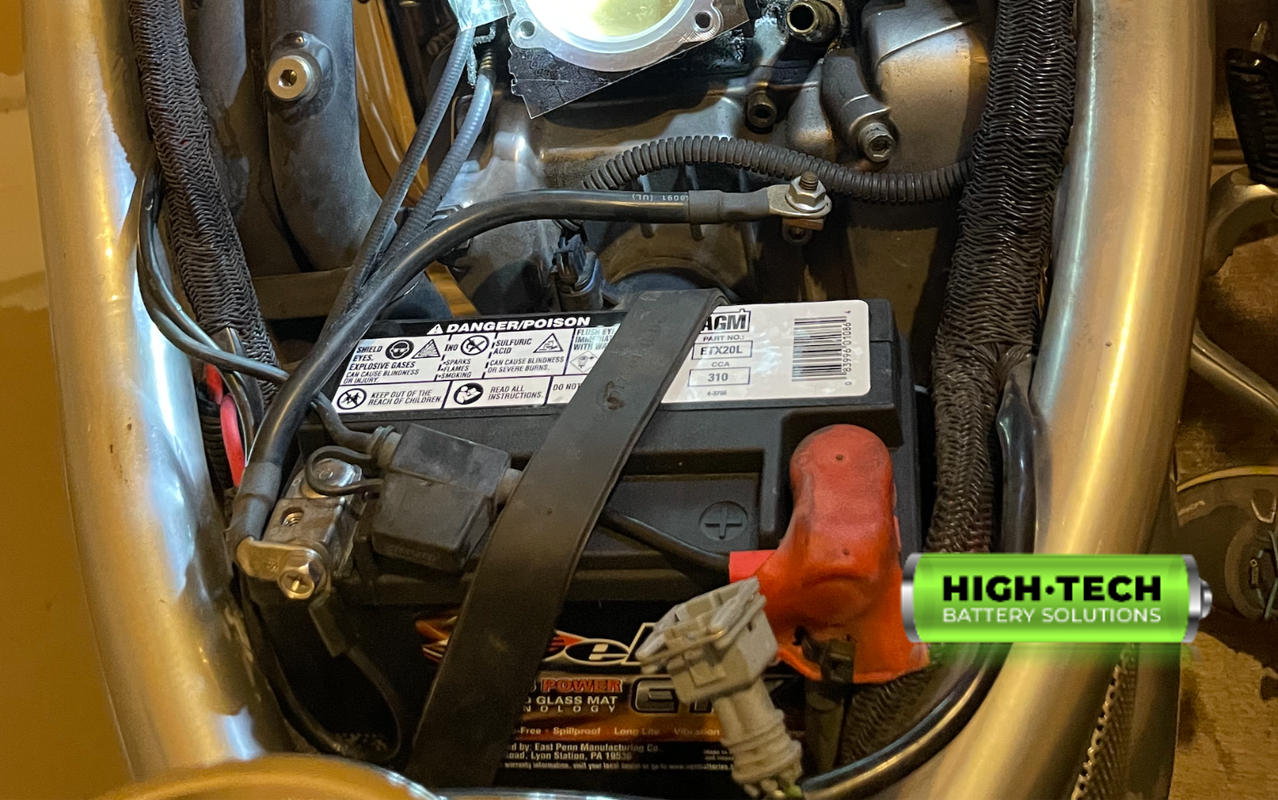 Harley-Davidson 65989-97C Battery Replacement, 12-Volt EXT20L