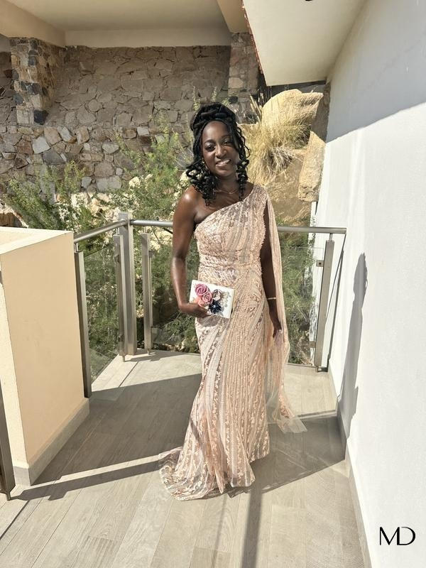 rose gold one shoulder dress Ava Presley One Shoulder Mirror Cut Out Prom Dress 40069
