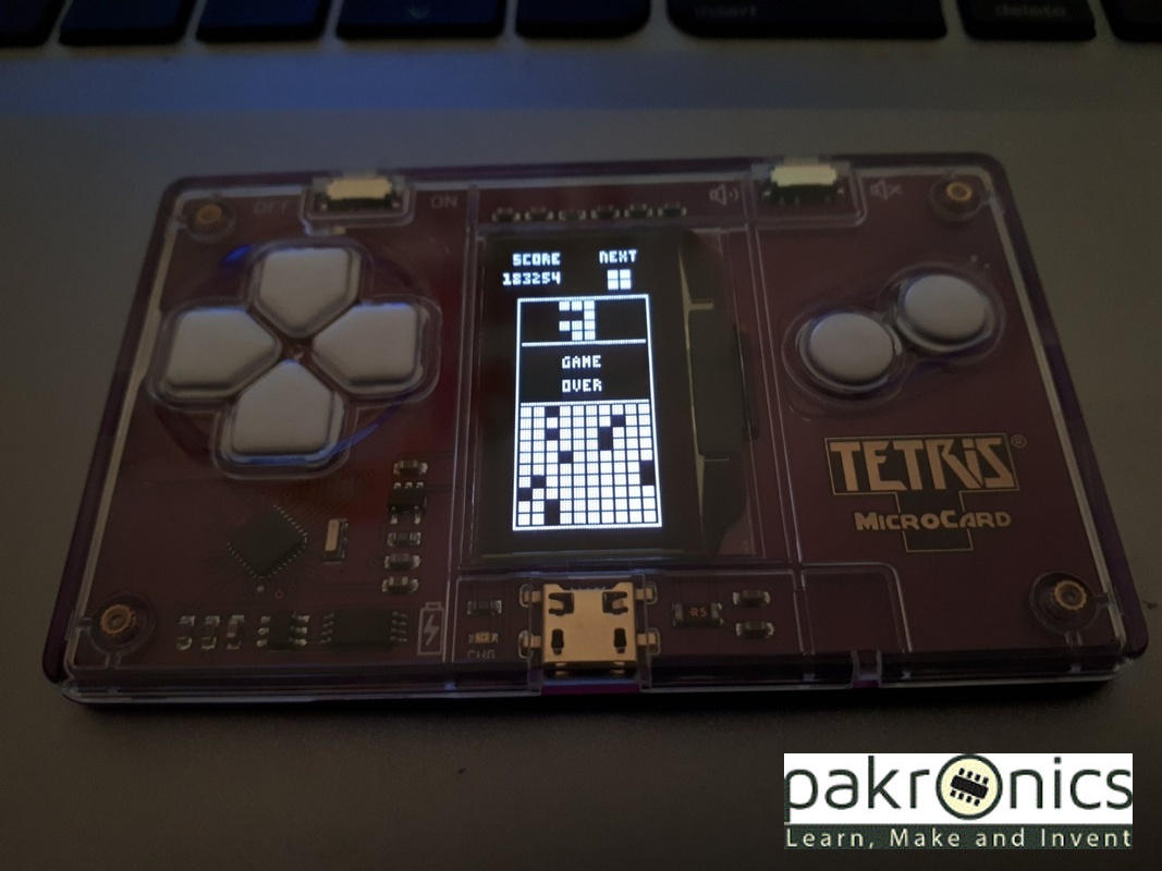 Buy Tetris MicroCard game console SS114991071 Seeed Studio