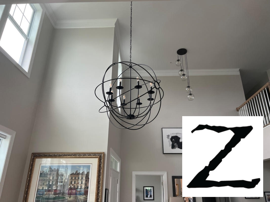 Industrial Iron Orb Chandelier 36\, image size:1067x800