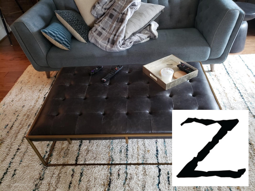 Black tufted coffee table cheap
