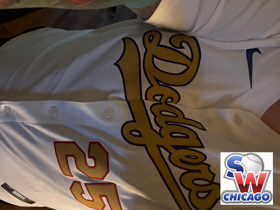 Tommy Edman Los Angeles Dodgers Home World Series Champions Gold