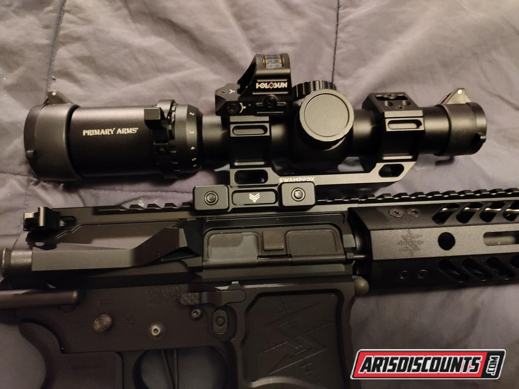 30mm Offset Picatinny Scope Mount with 45 Degree Venom Red Dot Mount
