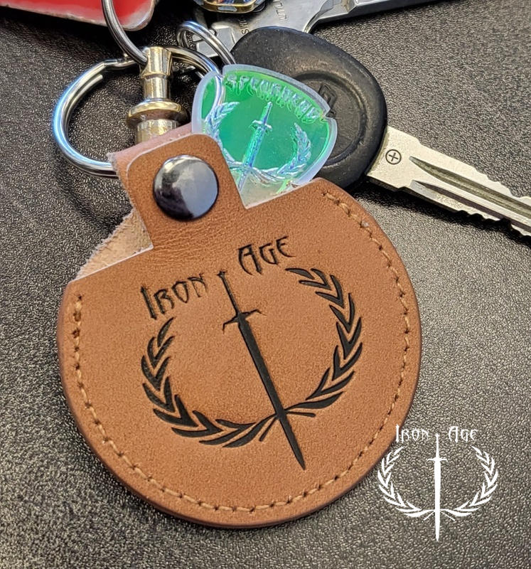 Guitar pick keychain top