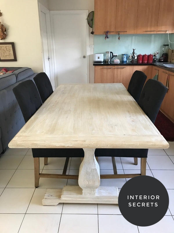 White washed sales kitchen table