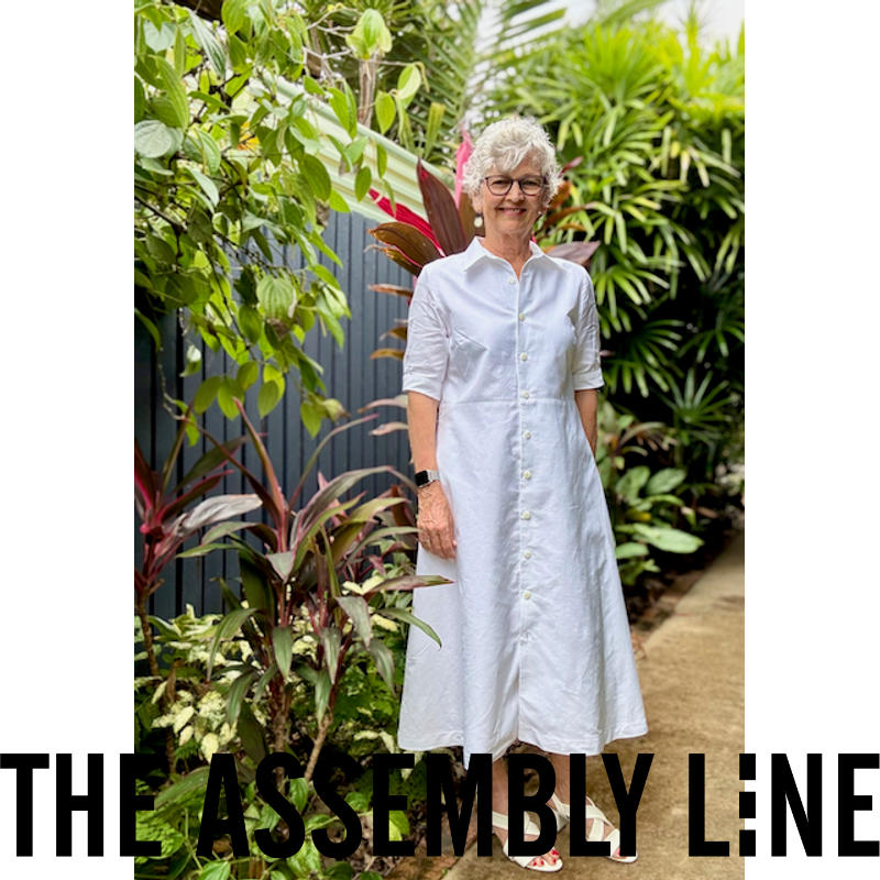 sewing shirt dress pattern Chai & Digital (PDF) Square shaped shirt with rolled cuff and interesting overlay How To Sew The Pashia