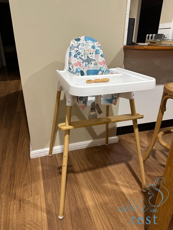 Adjustable Eco-Friendly Bamboo Highchair Footrest, The Woodsi