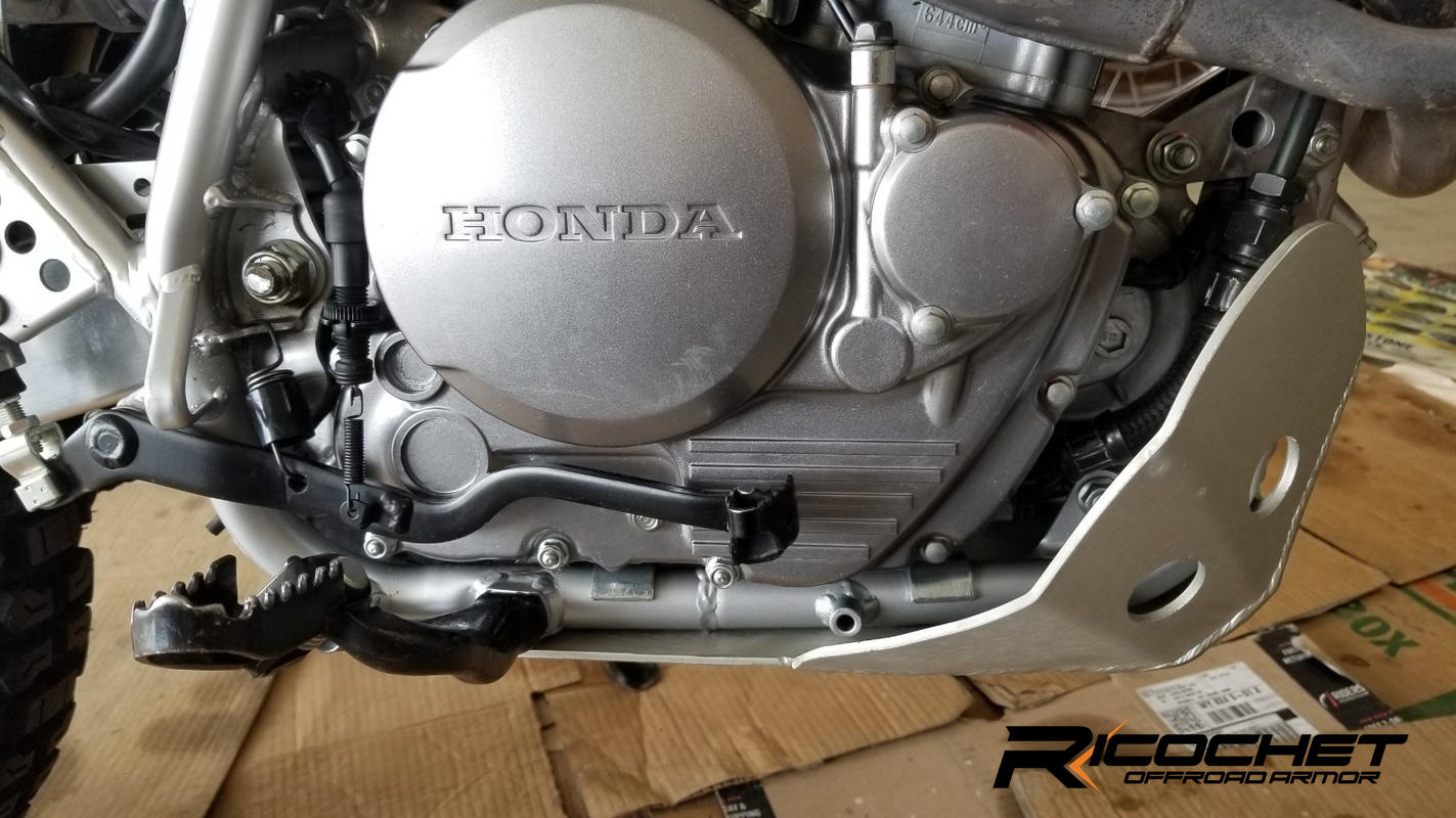 Honda XR650L Aluminum Skid Plate Ricochet OffRoad