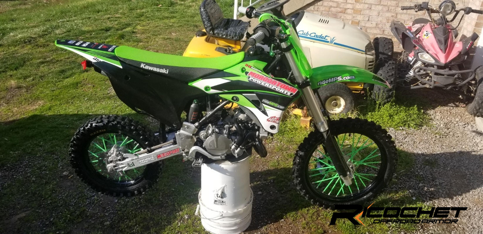 Kx100 deals skid plate