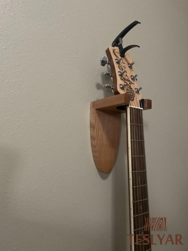 DIY Wall Mount Guitar Holder - Lemon Thistle