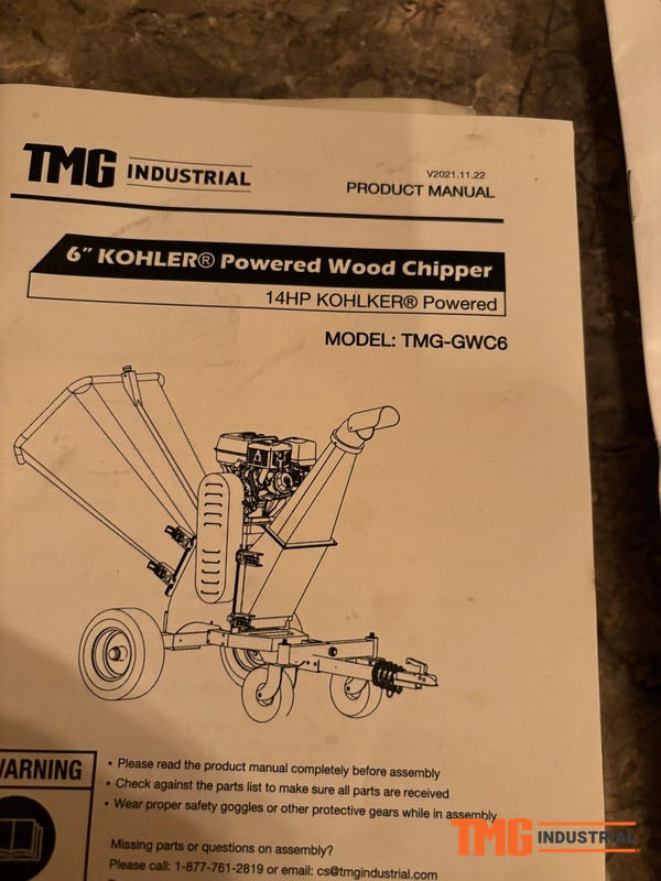 TMG Industrial 3 in 1 3 Wood Chipper Shredder Vacuum ATV Tow Behi