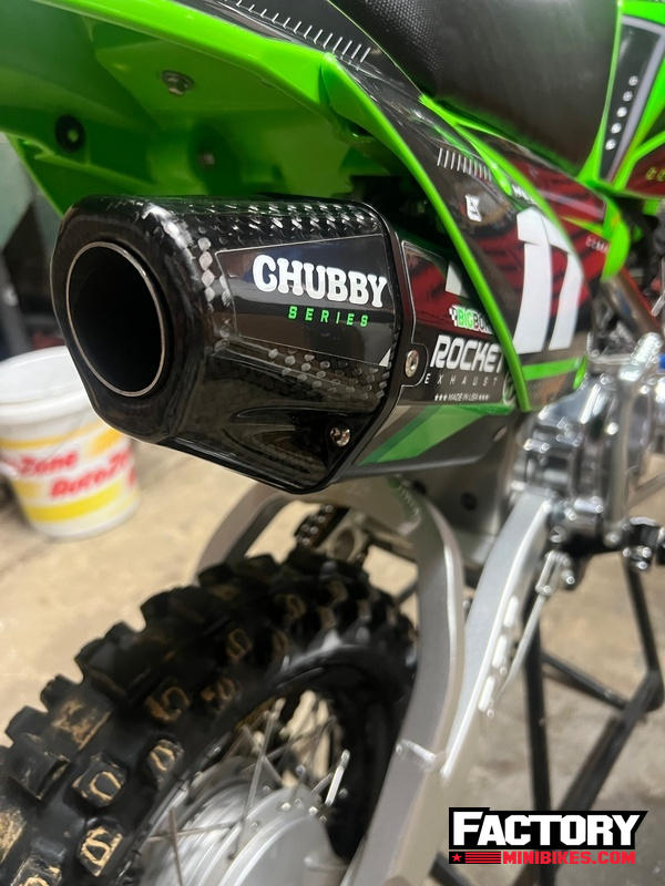 Rocket BIG BORE Full Exhaust System Chubby Series KLX110 L R