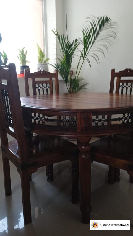 Narra round discount dining table price