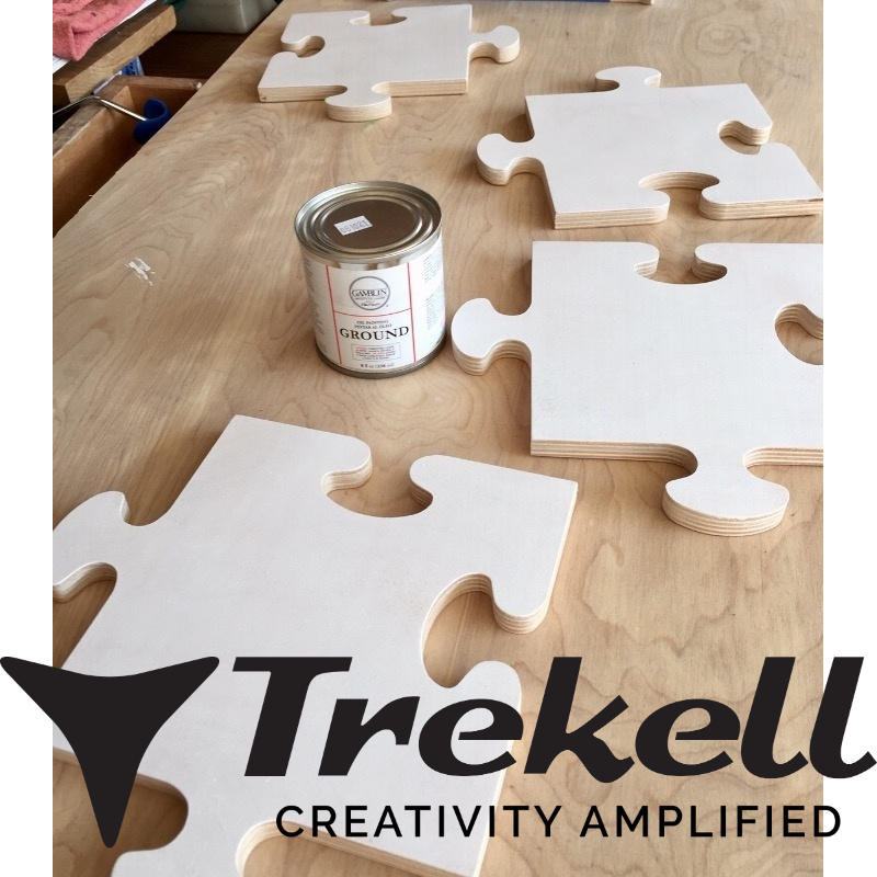 Limited Edition Puzzle Piece Panel | Trekell Art Supplies