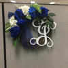 real user review 2 Bushes | Royal Blue Artificial Rose and Hydrangea Mixed Flowers, Silk Wedding Bridal Bouquets