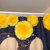 real user review Pack of 6 | Yellow | Multi-size Carnation 3D Giant Paper Flowers | Paper Flower Backdrops Wedding Wall | 7”/9”/11”