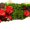 real user review Pack of 6 | Red | Multi-size Carnation 3D Giant Paper Flowers | Paper Flower Backdrops Wedding Wall | 7”/9”/11”