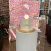 real user review 13 Sq ft. | Pink Champagne UV Protected Assorted Flower Wall Mat Backdrop - 4 Artificial Panels