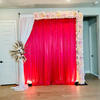 real user review 13 Sq ft. | Pink Champagne UV Protected Assorted Flower Wall Mat Backdrop - 4 Artificial Panels