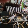 real user review 5 Pack | Black and White Striped Satin Cloth Dinner Napkins | 20