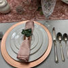 real user review 4 Pack | Alluring Rose Gold Plated Aluminum Napkin Rings