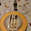 real user review 20 Pack | Gold Foil White Airlaid Soft Linen-Feel Paper Dinner Napkins, Disposable Hand Towels - Fleur Vintage