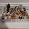 real user review Fleur De Lis Silver Metal Decorative Vanity Serving Tray with handles, Rectangle Mirrored Tray - 16