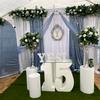 real user review 18ft Dusty Blue Sheer Organza Wedding Arch Drapery Fabric, Window Scarf Valance