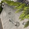 real user review 6ft Silver Disco Mirror Ball Battery Operated 10 LED String Light Garland, Cool White