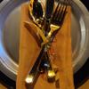 real user review 24 Pack | Metallic Gold Classic Heavy Duty Plastic Utensil Set, Disposable Silverware - 7