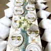 real user review 20 Pack | White Soft Linen-Like Airlaid Paper Cocktail Napkins With Gold Fleur Vintage Design - 10