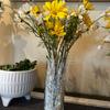 real user review 6 Bushes | Blush/Rose Gold Artificial Silk Daisy Flower Stem Bouquet Branches