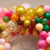 real user review 12 Pack | Pre-Tied Coral Tissue Paper Tassel Garland With String, Hanging Fringe Party Streamer Backdrop Decor