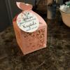 real user review 25 Pack | Blush/Rose Gold Butterfly Top Laser Cut Favor Candy Gift Box