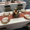 real user review Terracotta (Burnt Orange) Polyester Table Runner 12