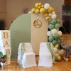 real user review Sage Green Chiffon Curly Chair Sash