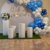 real user review 7.5ft White Round Spandex Fit Wedding Backdrop Stand Cover