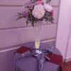 real user review 2 Pack | Silver 28” Tall Crystal Beaded Trumpet Vase Set, Table Centerpiece