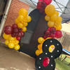 real user review 7ft Matte Black Spandex Fitted Wedding Arch Cover For Round Top Chiara Backdrop Stand