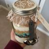 real user review Set of 6 | Rustic DIY Burlap / White Lace Fabric Mason Jar Lid Covers With Jute String, 6