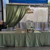 real user review Eucalyptus Sage Green Seamless Polyester Rectangular Tablecloth 90
