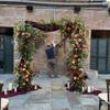 real user review 10ft 4-Post Gold Metal DIY Photography Backdrop Stand, Wedding Arch Canopy Tent