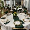 real user review 24 Pack | Gold / Hunter Emerald Green European Plastic Utensil Set with Roman Column Handle, Disposable Fork, Spoon and Knife Silverware