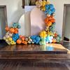 real user review Matte Nude Spandex Fitted Wedding Arch Cover For Round Top Chiara Backdrop Stand 7ft