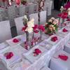 real user review White Satin Rosette Spandex Stretch Banquet Chair Cover, Fitted Chair Cover