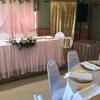 real user review 14ft Blush Rose Gold Premium Pleated Lace Table Skirt
