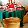 real user review Shiny Metallic Gold Spandex Banquet Chair Cover, Glittering Premium Fitted Chair Cover