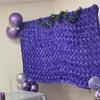 real user review Purple Satin Rosette Fabric By The Bolt, DIY Craft Fabric Roll 54