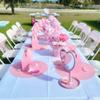 real user review 5 Pack Pink Sheer Organza Chair Sashes 6